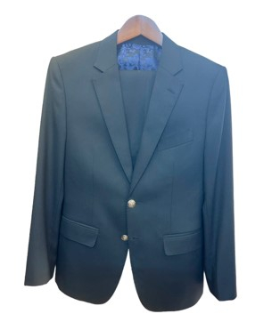bo vest nam mau xanh den co danton 2 nut size s