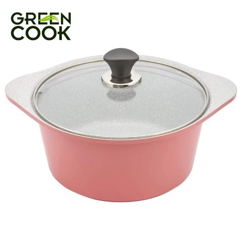 noi duc ceramic van da day tu 20cm green cook gcs02 20ih
