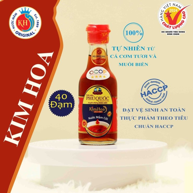 nuoc mam phu quoc kim hoa 40 do dam chai 60ml